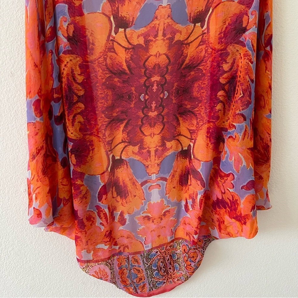 NWT Anthropologie Elizabeth Gillett Lorelei Floral Kimono Wrap One Size OS - Picture 11 of 16